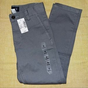 NWT CHILDRENS PLACE GRAY BOYS SKINNY PANTS SIZE 6